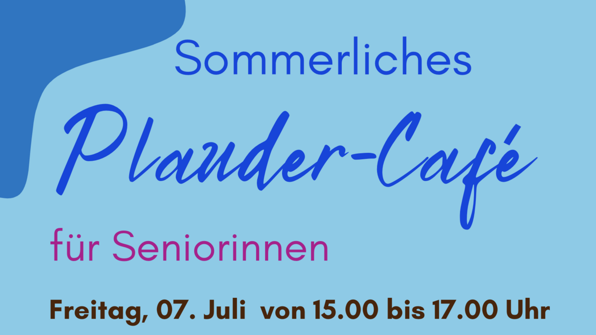 Plauder-Café für Seniorinnen